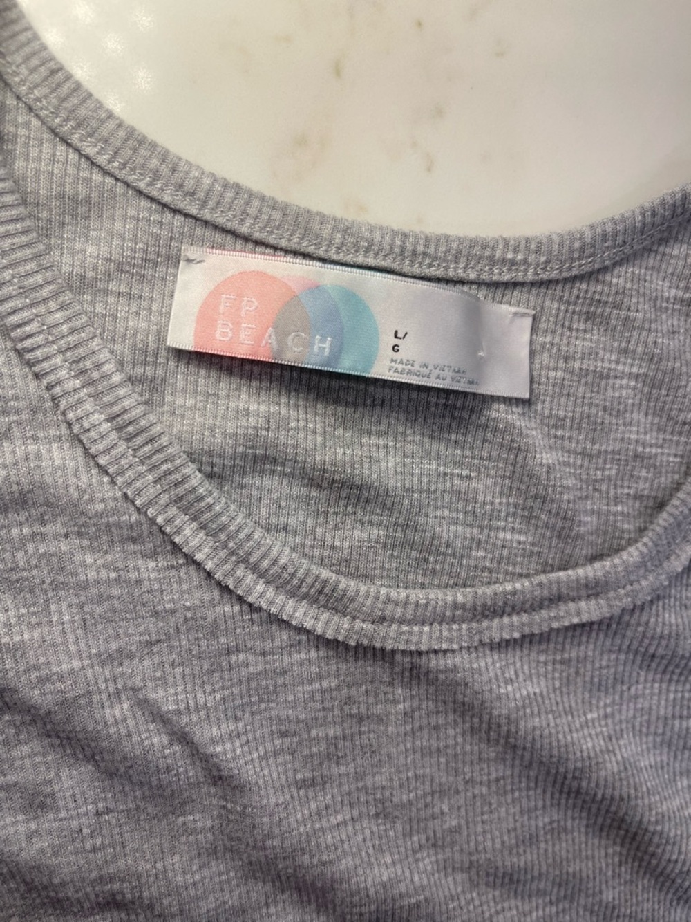 FP Beach Gray Ribbed Tank Cover Up - Picture 7 of 13